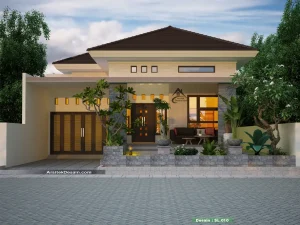 desain rumah 1 lantai type 160 ukuran 12x20 meter minimalis sederhana