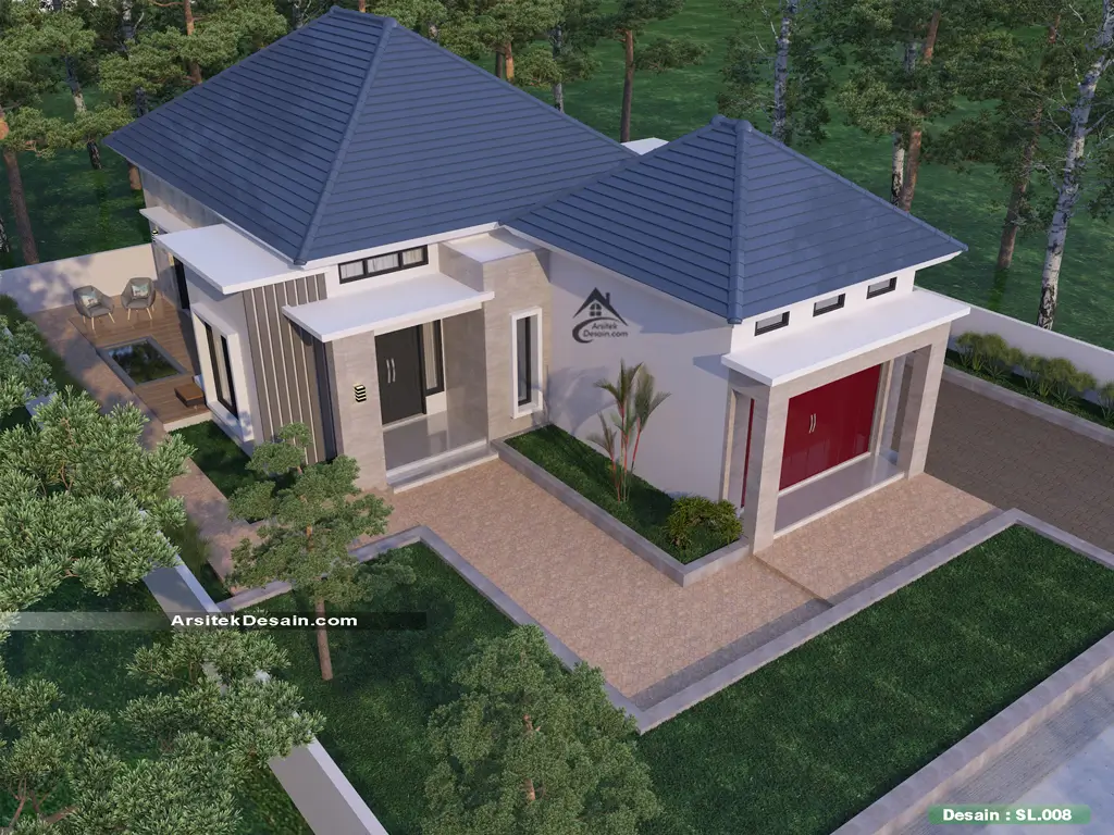 desain rumah dan toko kios minimalis sederhana 1 lantai