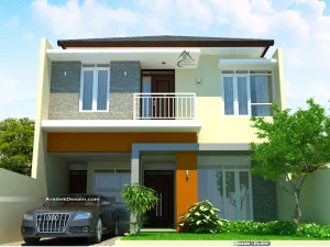 desain rumah minimalis 2 lantai ukuran lebar 8x 15 meter