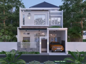 desain rumah minimalis modern lebar 8 meter 2 lantai